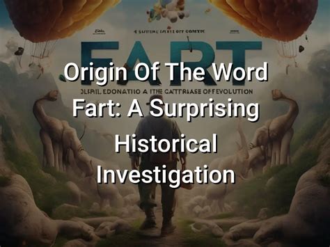 fart englisch|origin of the word fart.